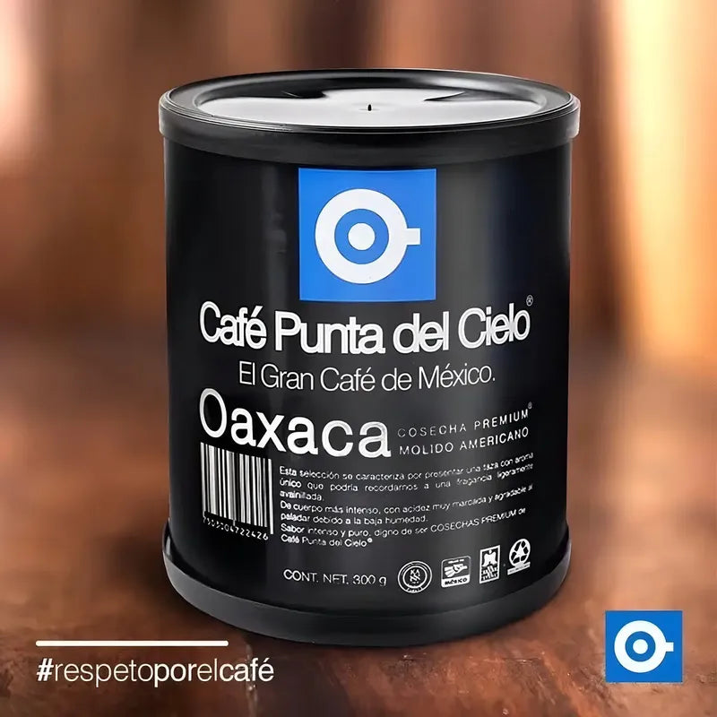 Café Molido Punta Del Cielo Cosecha Premium Oaxaca Americano En Lata Sin Tacc 300 G