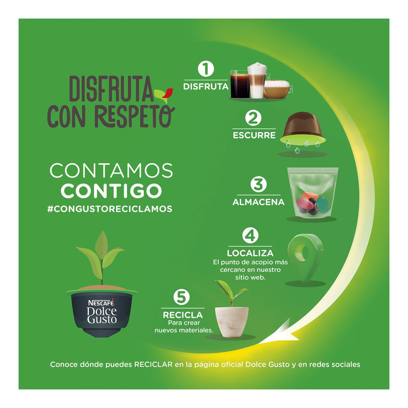 Cápsulas De Café Nescafé Dolce Gusto Latte Macchiato X16 Und