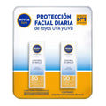 Protector Solar Nivea Facial Control Brillo Fps 50 I Kit 2 Piezas De 50ml Cada Una I Efecto Matte
