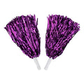 Pompones De Porrista Color Morado 2 Piezas De 38cm Morado