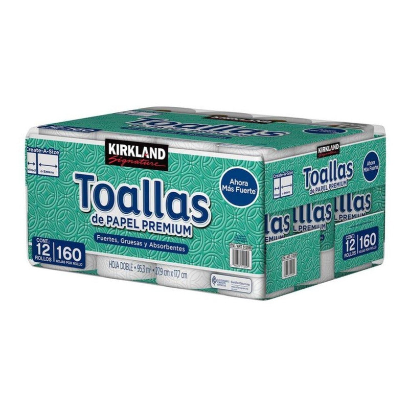 Kirkland Signature Toalla Desechable 12 Rollos Ts