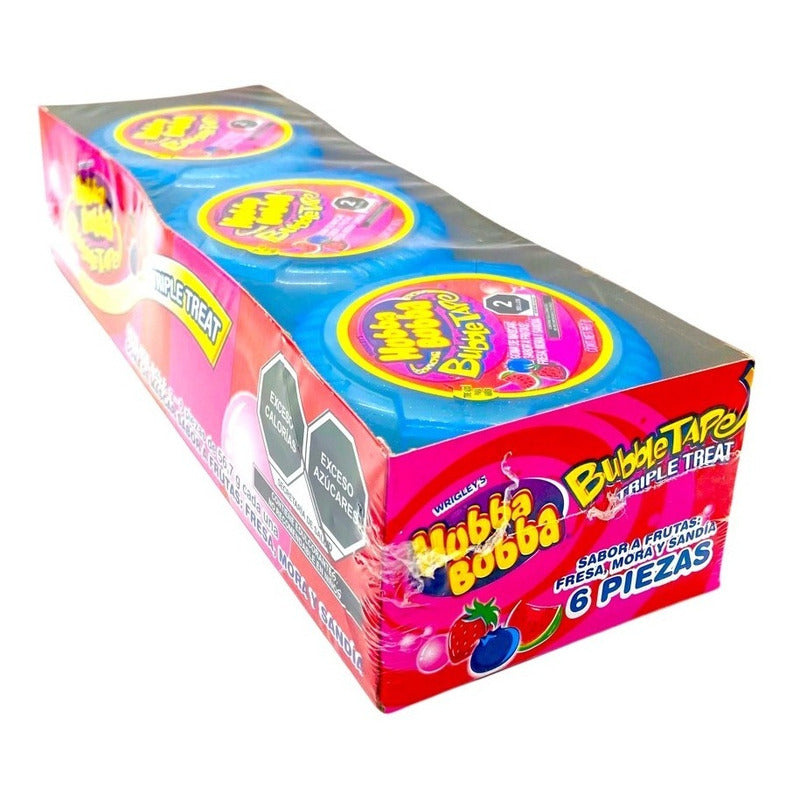 Wrigley Hubba Bubba Fresa/mora 6pzs