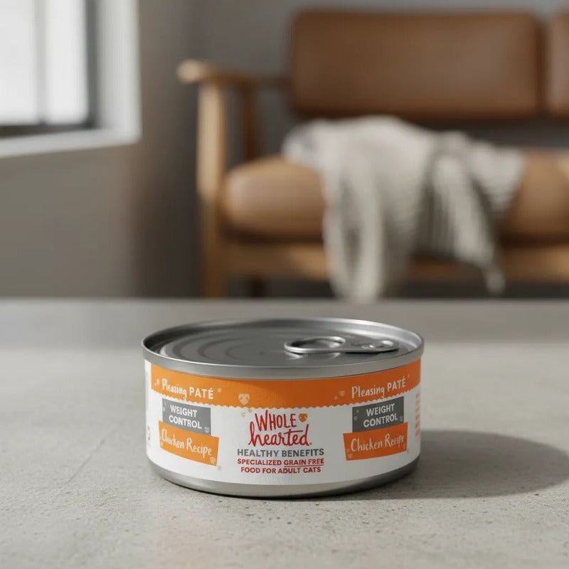 Alimento Natural Control De Peso De Gato Adulto Pollo 156 G