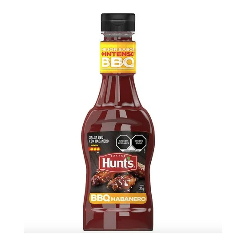 Salsa Bbq Habanero Hunt S 3 Piezas De 305gr