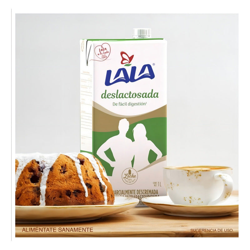 Leche Lala Deslactosada 12 Pzas De 1 L C/u