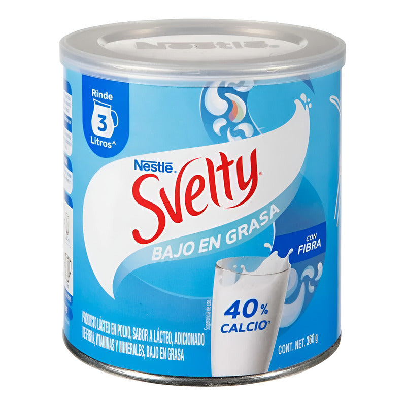 Leche En Polvo Svelty 360gr Bajo En Grasa Nestle (2 Pzs)