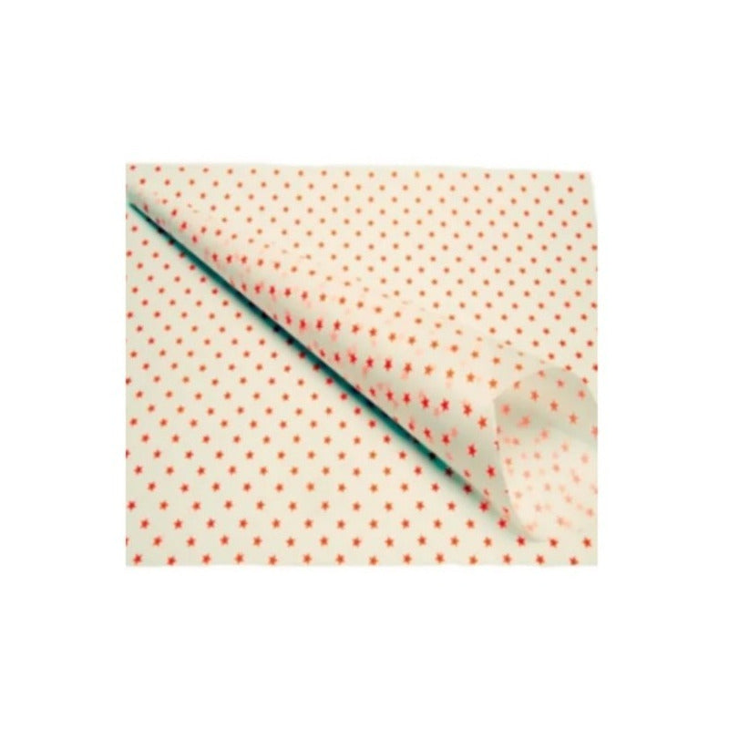 Papel Encerado Estrellas 63x42 10pzas