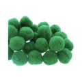 Mercería Pom Poms De 25mm Color Verde Bandera 1 Paq De 100pz