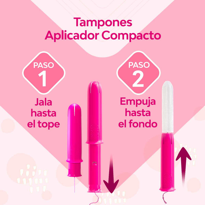 Tampones Saba Regular Flujo Moderado Con Aplicador 10 Pzas