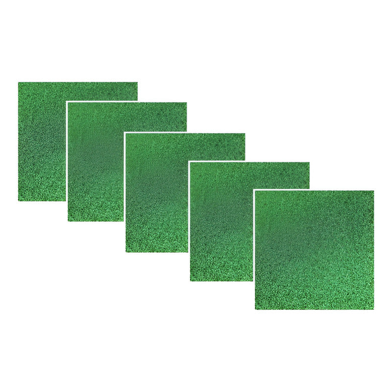 Hoja De Fomi Diamantado Color Verde De 23x30cm 10 Piezas