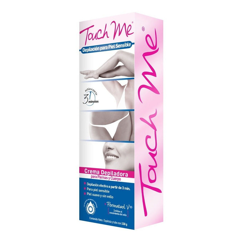 3 Pzas De Crema Depiladora Touch Me Piel Sensible 150gr