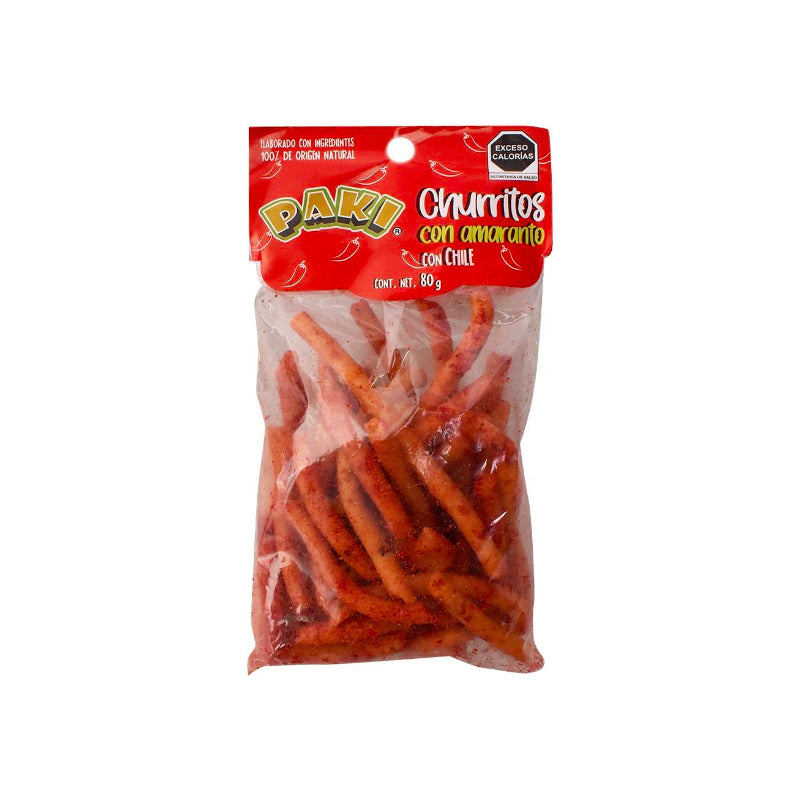 Churritos De Amaranto Paki Con Chile De 80 G