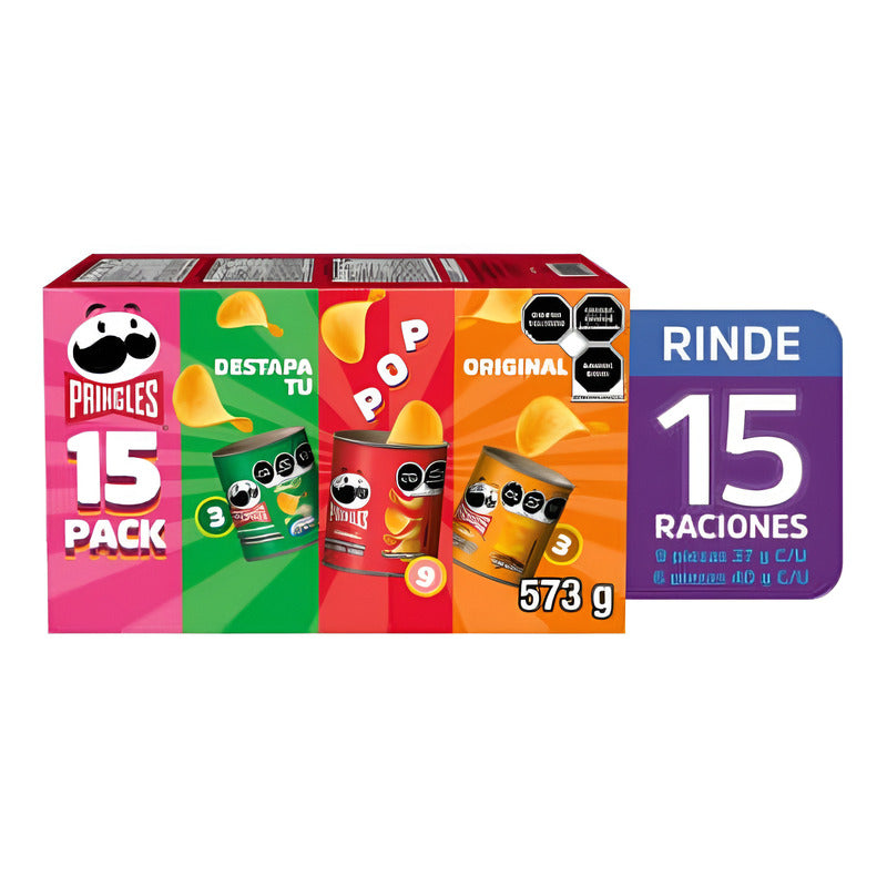 Pringles Mix 15 Pzas De 37 Y 40 G C/u