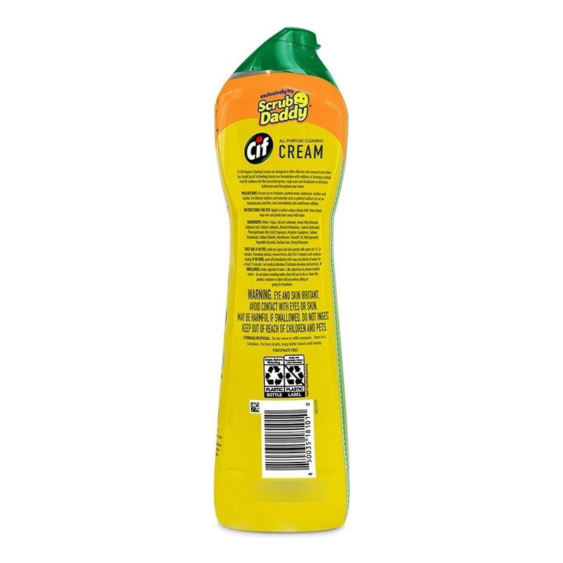 Limpiador En Crema Multiusos Cif & Scrub Daddy Lemon