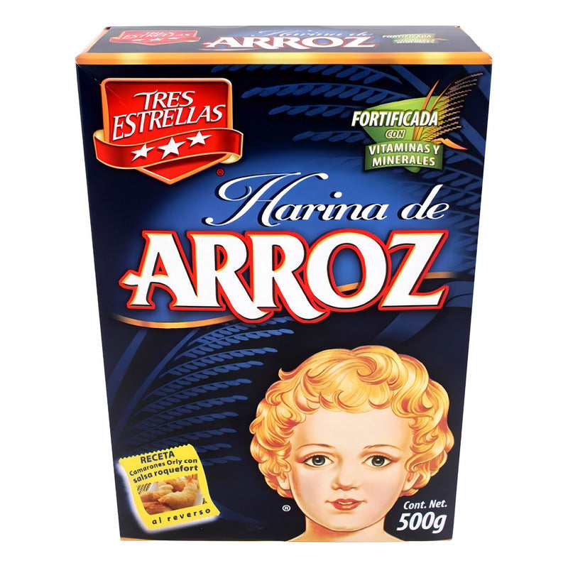 Harina De Arroz Tres Estrellas 500g