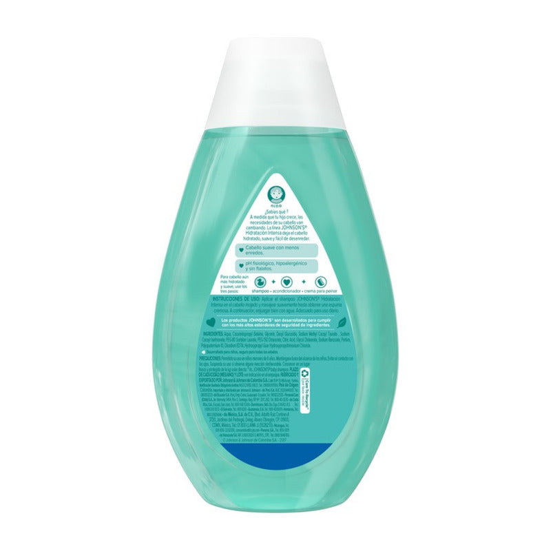 Shampoo Infantil Johnson's Hidratación Intensa 400 Ml