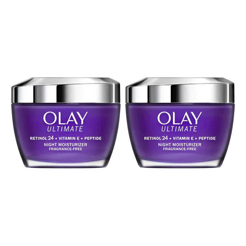 Crema Hidratante De Noche Olay Retinol  2 Pzas De 48 G C/u Todo Tipo De Piel Noche