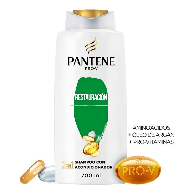 Pantene Shampoo 2 En 1 Restauracion 700 Ml