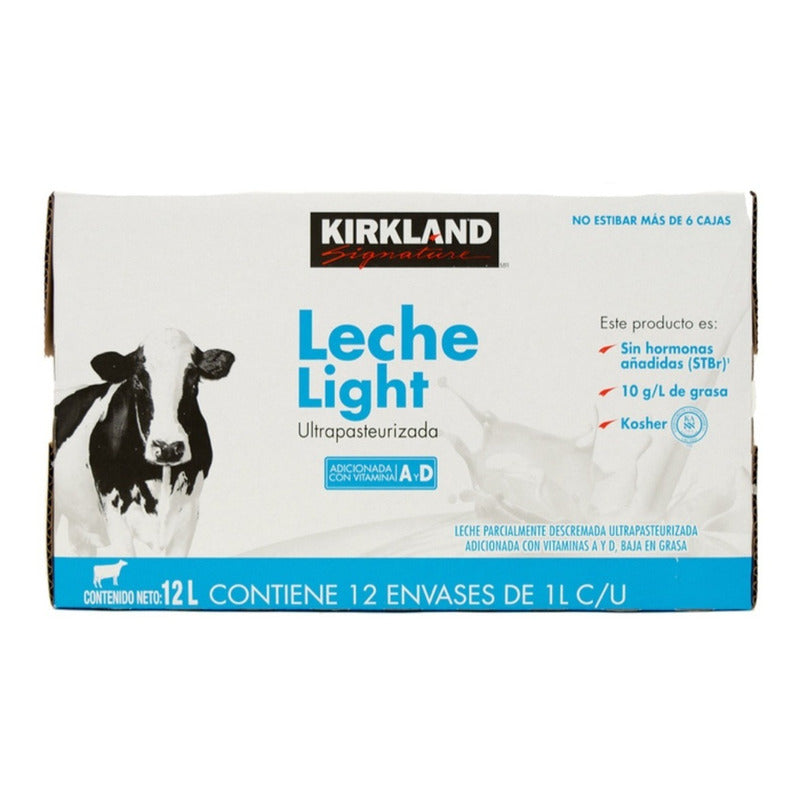 Leche Light, Kirkland Signature 12 De 1 L Ts