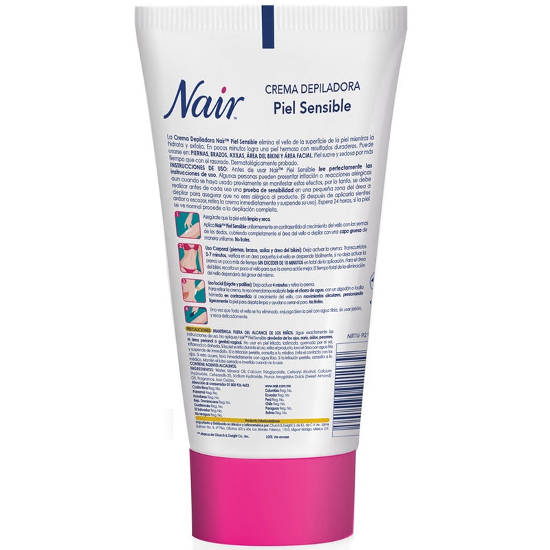 Crema Depiladora Nair Piel Sensible Piel Delicada 150ml Delicadas Y Sensibles