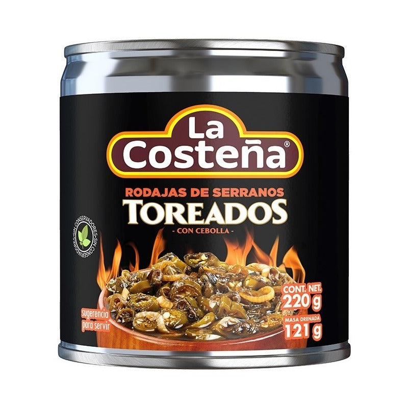 Rodajas De Serranos Toreados La Costeña 220gr 8 Pack Ipg