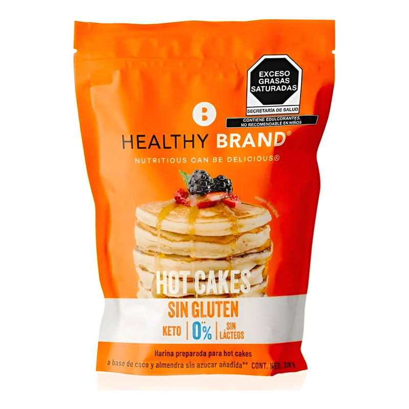 Harina Para Hot Cakes Healthy Brand Keto Mix 3 Pzas De 300gr