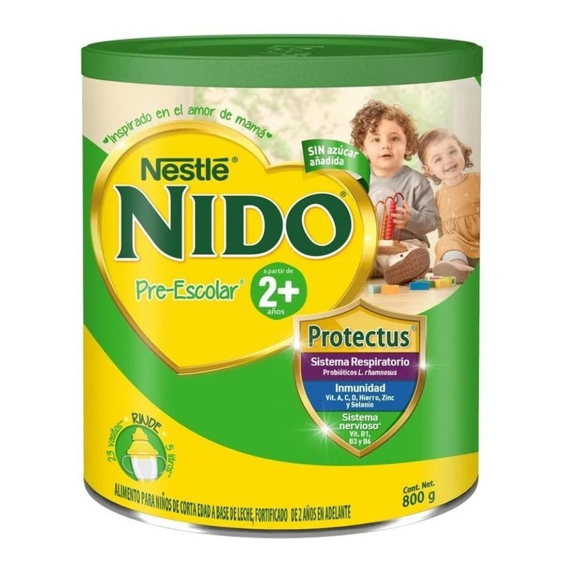 Nido Kinder Pre Escolar 800g 2+ (2 Latas)w