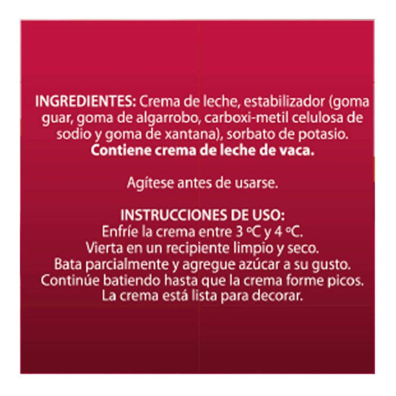 Crema Para Batir Lyncott 2 Pz De 980ml