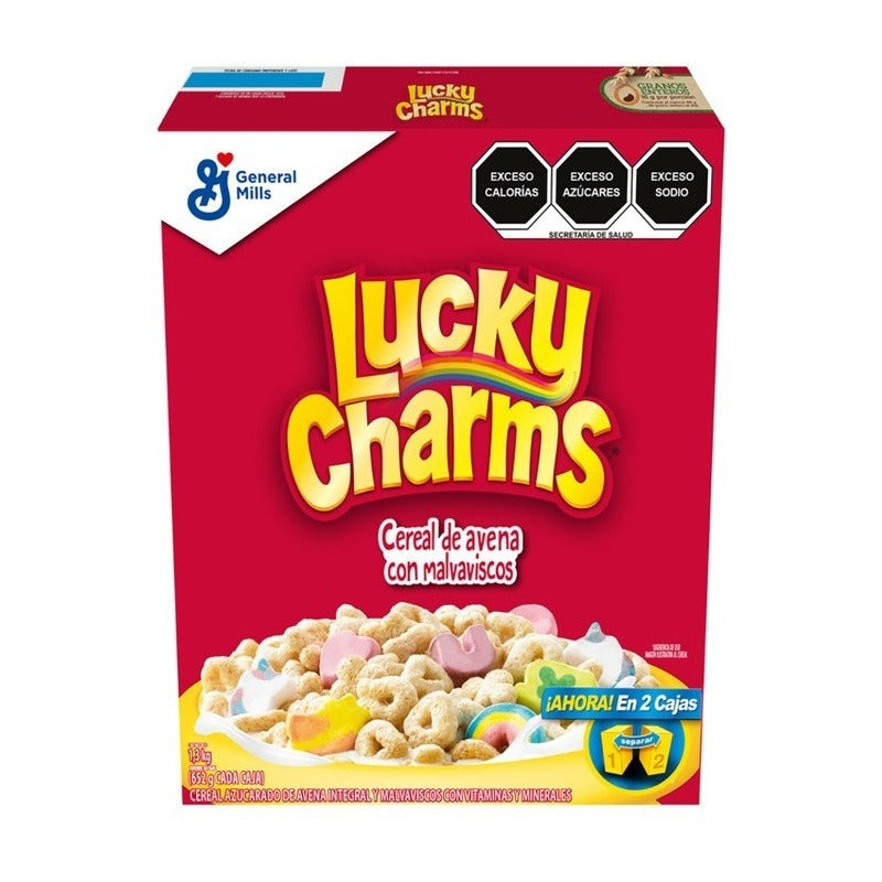 Cereal Importado Lucky Charms 2 Cajas D 652gr C/u (1.304 Kg)