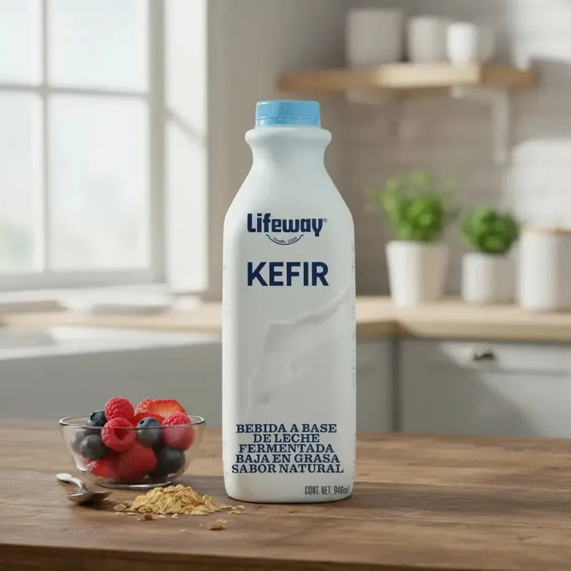 Bebida Lifeway Kefir Sabor Natural Baja Grasa 946ml (2pzas)