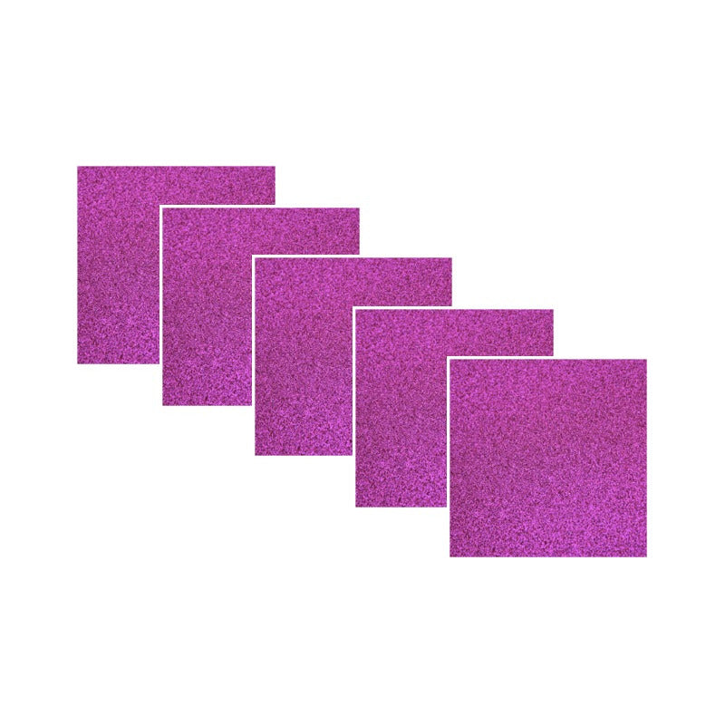 Pliego Fomi Diamantado Color Fiusha De 23x30cm 5 Piezas Fiusha