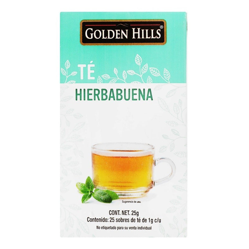 Te Hierbabuena Golden Hills 25grs (6 Cajas) 25 Sobres C\caja