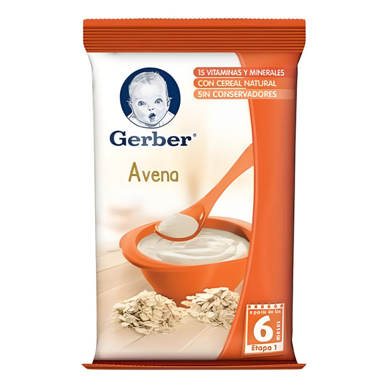 Cereal Gerber Etapa 1 En Bolsa 2 Pzas De 300 Gr C/u Ij Natural