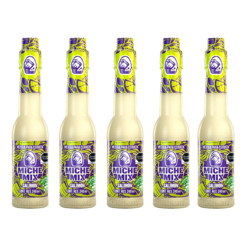 Mezcla Para Cerveza Miche Mix Salimon 240 Ml 5 Pz
