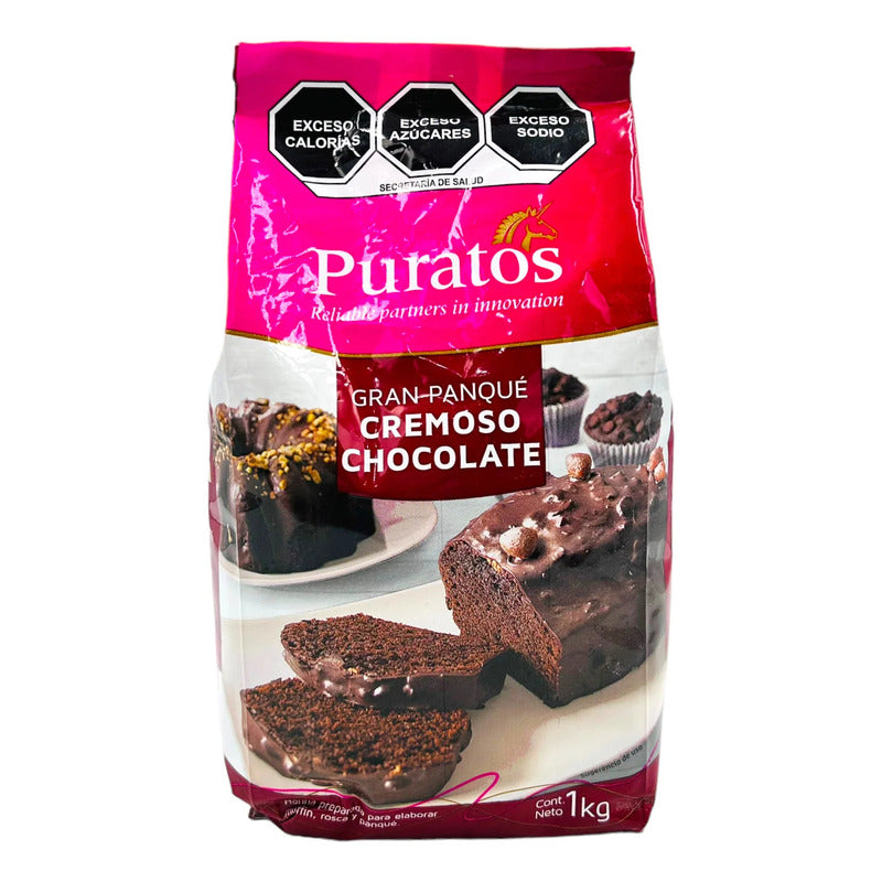 Puratos Harina Gran Panqué Cremoso Chocolate 1kg (3pzs)
