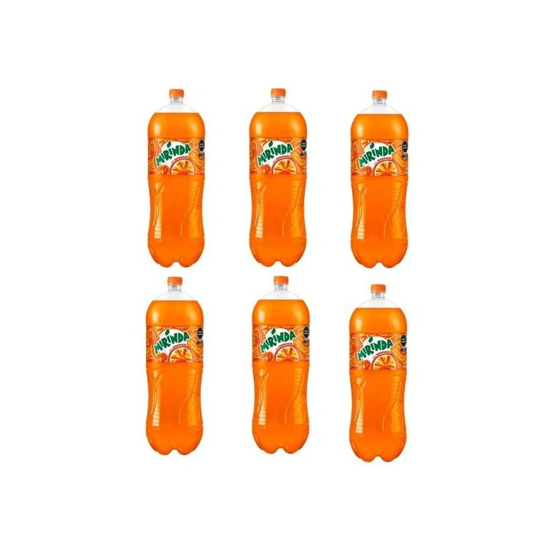 Refresco Mirinda Sabor Naranja Botella 6 Pz De 3 L