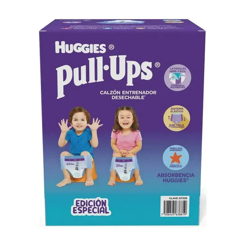 Calzón Entrenador Desechable Huggies Pull Ups Xl 60 Pzs Extra Grande (xg) Sin Género