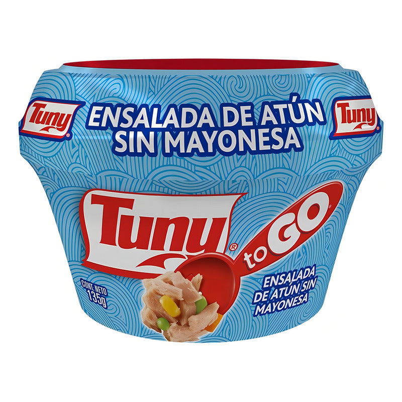 3 Pza Ensalada De Atún Tuny To Go Sin Mayonesa 135 G