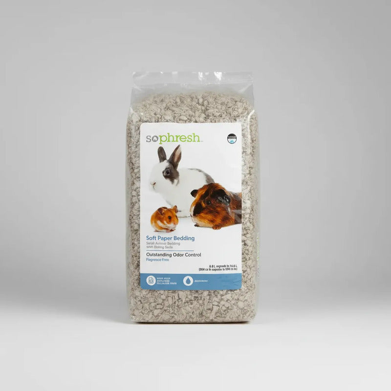 Papel Con Bicarbonato Sin Aroma Para Pequeñas Mascotas, 14 L Gris