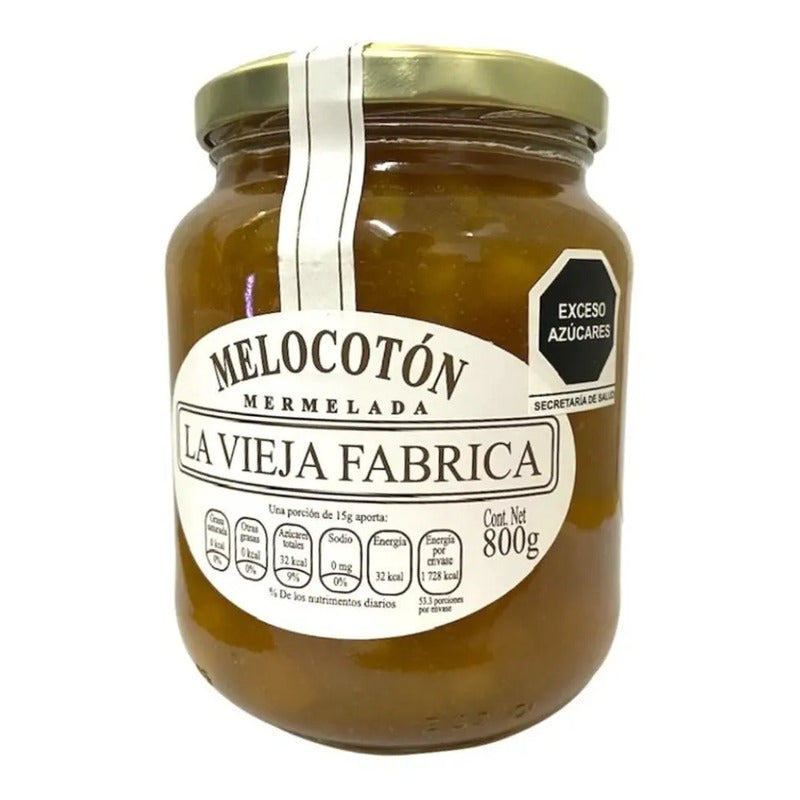 Mermelada De Melocotón La Vieja Fabrica Tradicional De 800 G