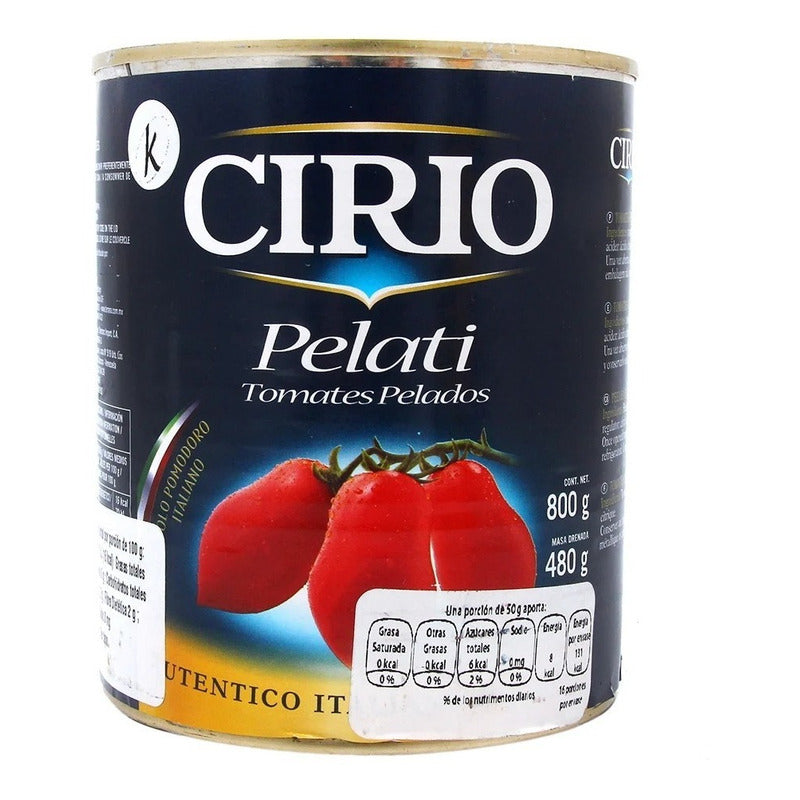 Tomate Cirio Pelado 800g (2piezas)
