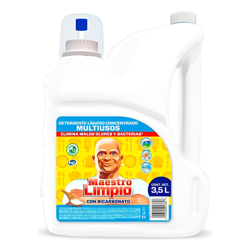 Detergente Líquido Multiusos Maestro Limpio 3.5 Lt (4pz)