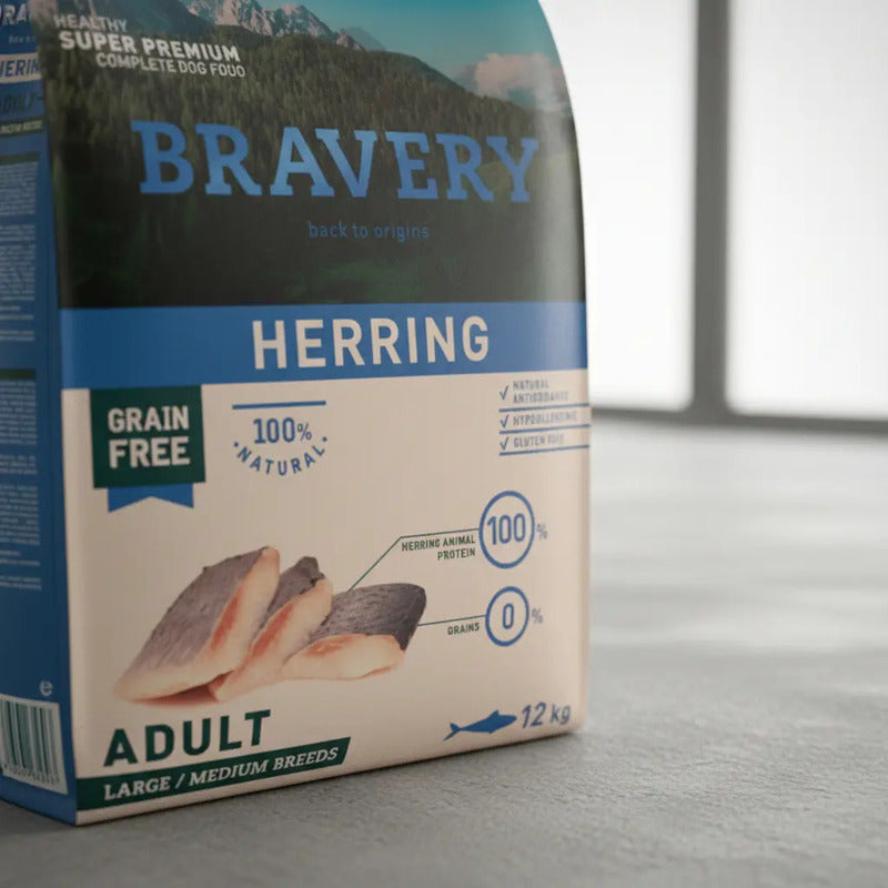 Bravery Perro Arenque (herring) Adulto Mediano/grande 12 Kg