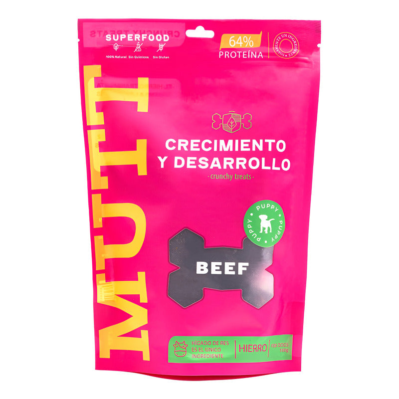 Mutt Crec, Desarrollo Premios Cach Hígado Res 100g (2bolsas)