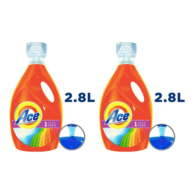 Detergente Líquido Ace Limpieza 2.8l (2pzas)