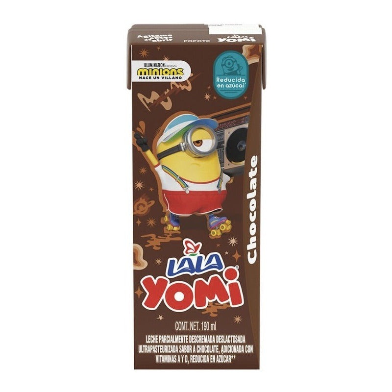 Leche Lala Yomi Sabor A Chocolate 190 Ml 24pzas