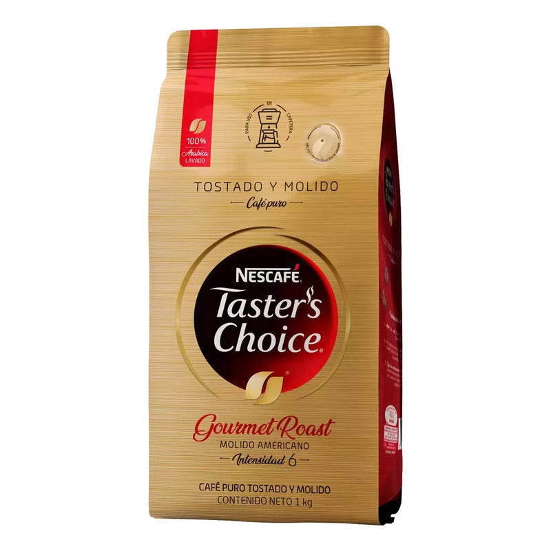Taster's Choice Café Café Tostado Y Molido 1 Kg (1 Bolsa)
