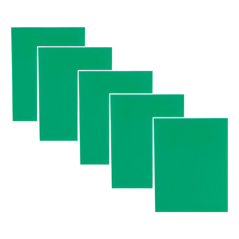 Placa De Fomi Color Verde 5 Piezas De 21x27cmx2mm