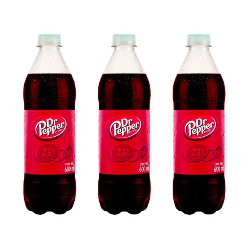 Refresco Dr Pepper Sabor Regular 24 Piezas De 600ml