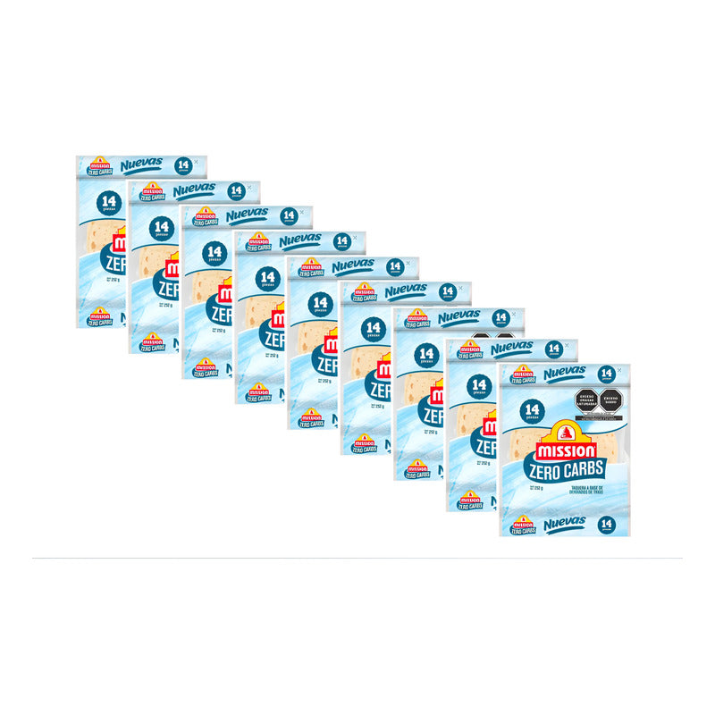 Tortilla De Harina De Trigo Mission Zero Carbs 12 Pz De 252g